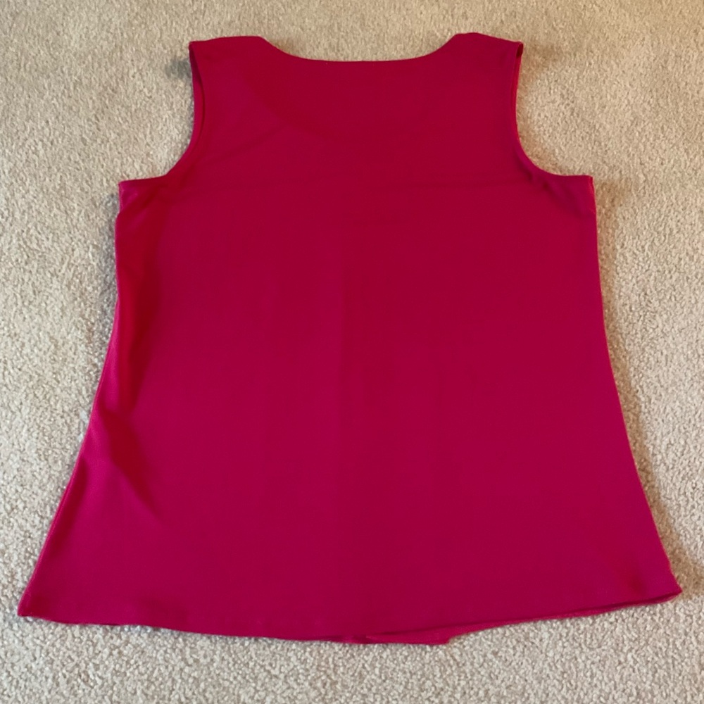 Calvin Klein Pink Sleeveless Blouse, Medium - Picture 7 of 8